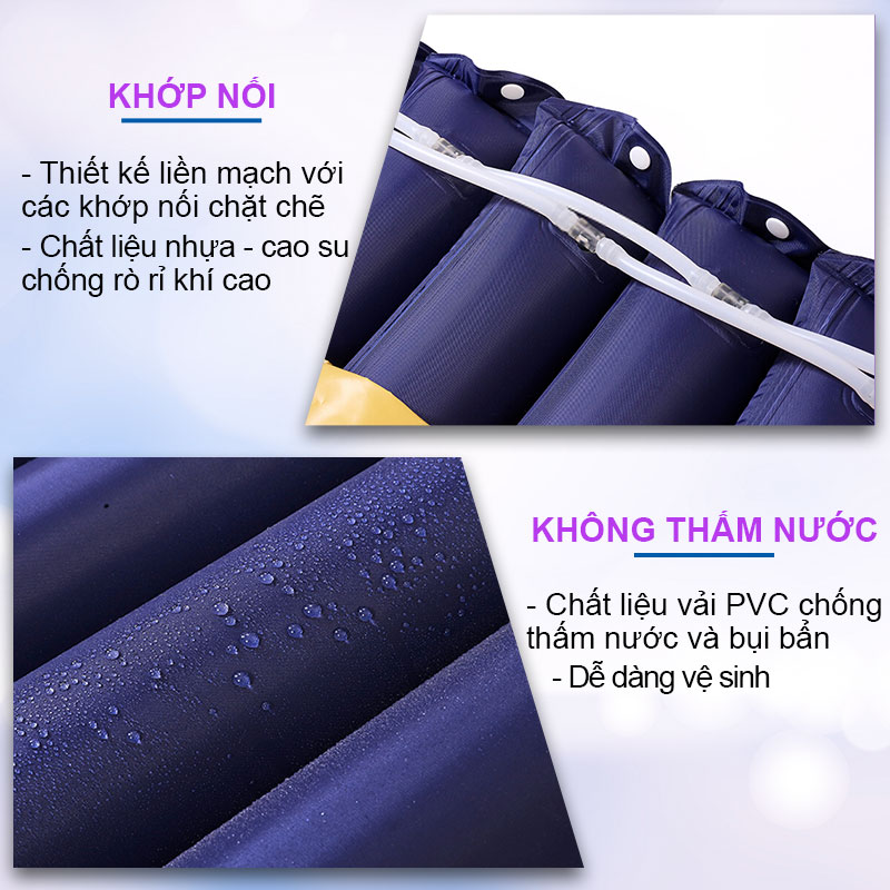 Đệm khí chống loét DK09 có chỗ để bô vệ sinh