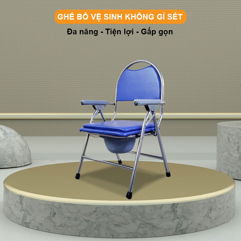 Ghế bô vệ sinh không gỉ sét GK-130