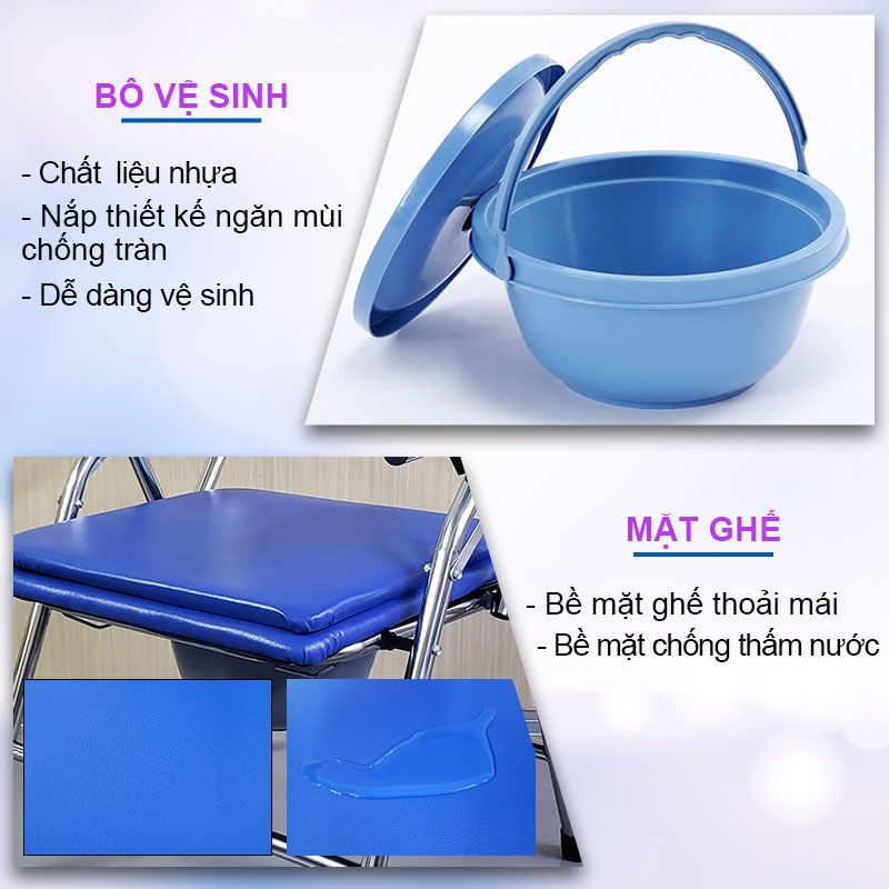 Ghế bô vệ sinh không gỉ sét GK-130