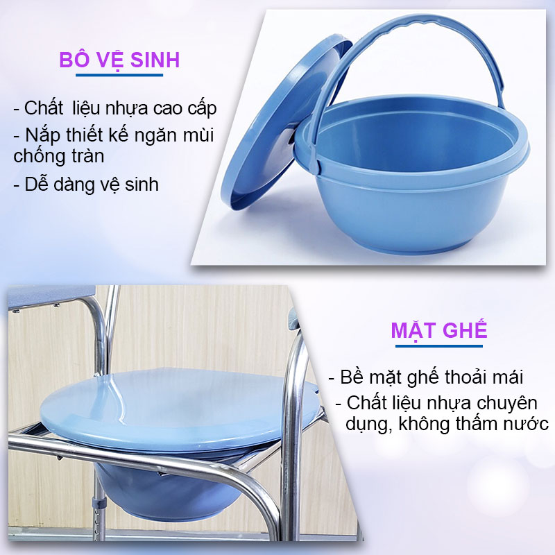 Ghế bô vệ sinh cho người già GK-116